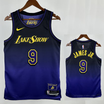 24/25 LAKERS JAMES JR.#9 Royal Blue City Edition Top Quality Hot Pressing NBA Jersey