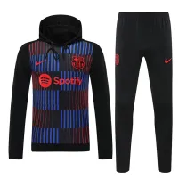 24/25  BAR Black Hooded  Tracksuit(橙色胸花）