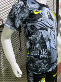 2024 Brazil Christ statue Black Kids Soccer Jersey