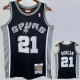 1998/1999 SA Spurs DUNCAN #21 Black Retro Top Quality Hot Pressing NBA Jersey