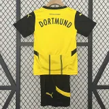 24/25 Dortmund Home Kids Soccer Jersey