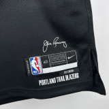 23/24 Trail Blazers LILLARD #0 Black City Edition Top Quality Hot Pressing NBA Jersey