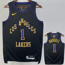 23/24 LAKERS RUSSELL #1 Black City Edition Top Quality Hot Pressing NBA Jersey