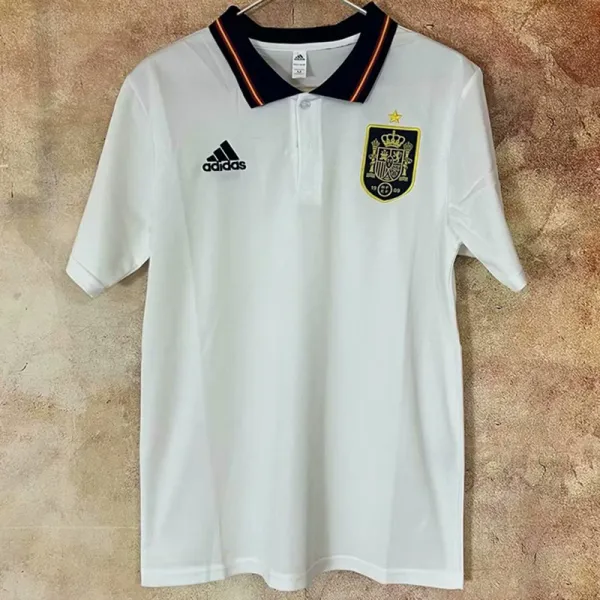 2024 Spain White Polo Shirt