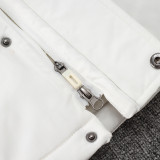 24/25 G228 White Hooded Cotton Coat