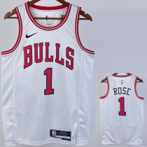 22/23 BULLS ROSE #1 White Top Quality Hot Pressing NBA Jersey