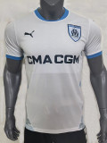 24/25 Marseille Home Fans Soccer Jersey(Print all Sponsor)前后广告
