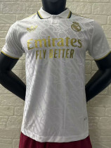 24/25 RMA White Steel Pattern Edition Player Version Soccer Jersey
