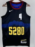 23/24 Nuggets #4Black City Edition Top Quality Hot Pressing NBA Jersey