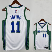 75th Anniversary Dallas Mavericks LRVING #11 White Top Quality Hot Pressing City Edition NBA Jersey（城市版）