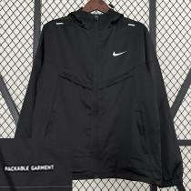 2024 New NK Black Windbreaker（连帽、背下小字）