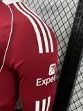 25/26  LIV Home  Long Sleeve   Player Version Soccer Jersey