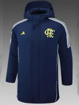 24/25 Flamengo Royal Blue Hooded Cotton Coat 连帽棉衣