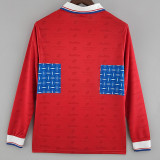 1996 Universidad Católica Away Retro Long Sleeve  Soccer Jersey(长袖）