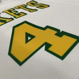 22/23 ROCKETS GREEN #4 White Top Quality Hot Pressing NBA Jersey (Retro Logo)