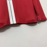 2007/2008 Man Utd home Red long sleeve Retro soccer jersey (长袖)(带胸前决赛字)