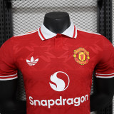 24/25 Man Utd  Red Special Edition Player Version Soccer Jersey（彩标）