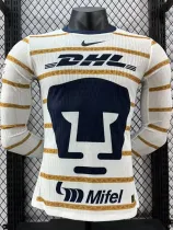 24/25 Pumas UNAM Away  Long Sleeve  Player Version Soccer Jersey