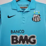 2012/2013 Santos FC Blue Retro Soccer Jersey
