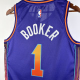 23/24 SUNS BOOKER #1 Purple City Edition Top Quality Hot Pressing NBA Jersey