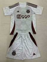 24/25 Ajax Grey Commemorative Edition Kids Soccer Jersey