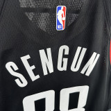 23/24 Rockets SENGUN #28 Black Top Quality Hot Pressing NBA Jersey (Trapeze Edition)飞人版