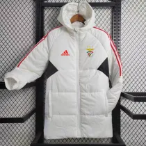 23/24 Benfica White Hooded Cotton Coat Red Edge (红色边) 棉衣