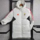 23/24 Benfica White Hooded Cotton Coat Red Edge (红色边) 棉衣