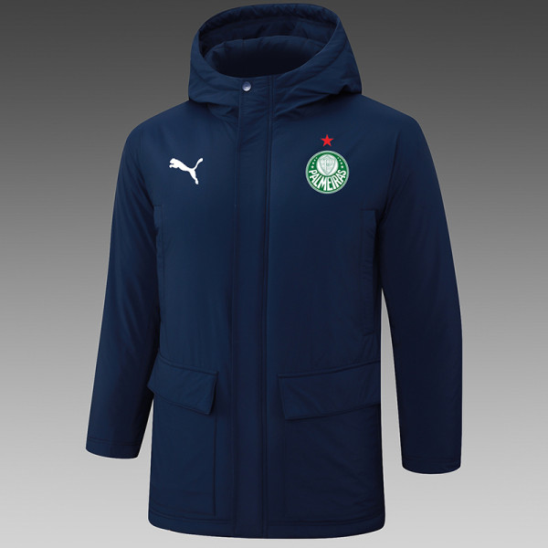 24/25 Palmeiras Royal Blue Hooded Cotton Coat G234