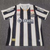 24/25 Santos FC Away Fans Soccer Jersey(Print All Sponsor)(全广告、背上NVA~SRTE)