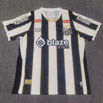 24/25 Santos FC Away Fans Soccer Jersey(Print All Sponsor)(全广告、背上NVA~SRTE)