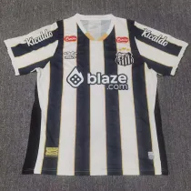 24/25 Santos FC Away Fans Soccer Jersey(Print All Sponsor)(全广告、背上NVA~SRTE)