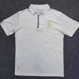 24/25 Uruguay White Polo Special Edition  Fans Soccer Jersey