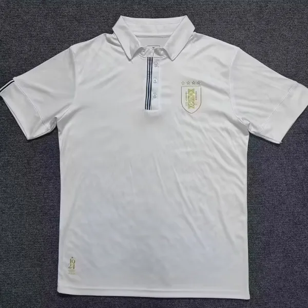 24/25 Uruguay White Polo Special Edition  Fans Soccer Jersey