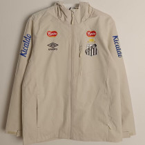 2025 Santos FC Khaki Hooded Windbreaker