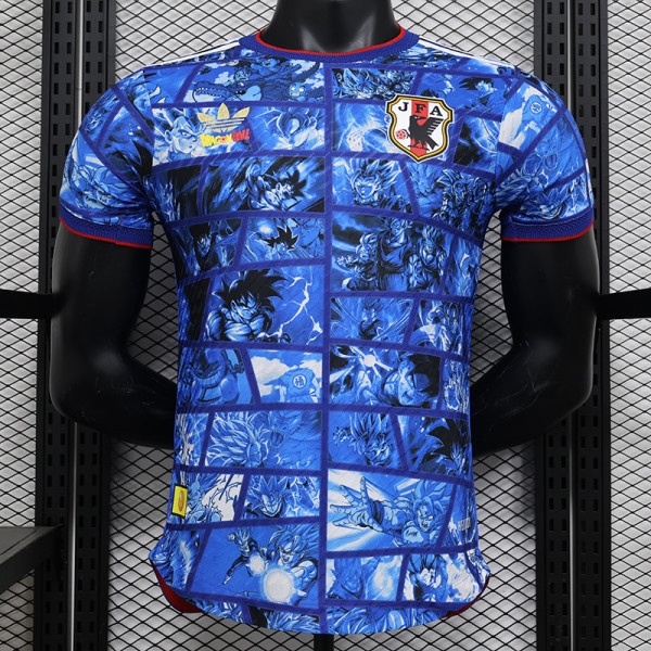 24/25 Japan Blue Anime version  Player Version Soccer Jersey