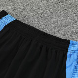 24/25  Argentina Black Training Short Suit(黑色蓝肩）