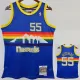 1991/92 Nuggets MUTOMBO #55 Blue Retro Top Quality Hot Pressing NBA Jersey