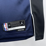 22/23 Dallas Mavericks THOMPSON #31 Royal Blue Flying Man Top Quality Hot Pressing  NBA Jersey飞人版（V领）