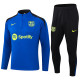 24/25 BAR Blue  Half Pull Tracksuit  (直纹半拉链)