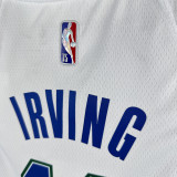 75th Anniversary Dallas Mavericks LRVING #11 White Top Quality Hot Pressing City Edition NBA Jersey（城市版）