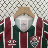 24/25 Fluminense Home Kids Soccer Jersey