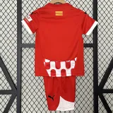 24/25 Girona Home  Kids Soccer Jersey