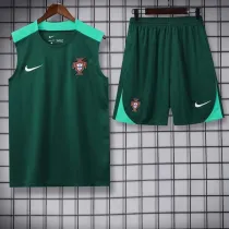 24/25  Portugal Green Tank top and shorts suit