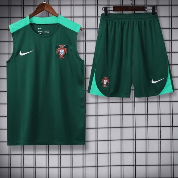 24/25  Portugal Green Tank top and shorts suit