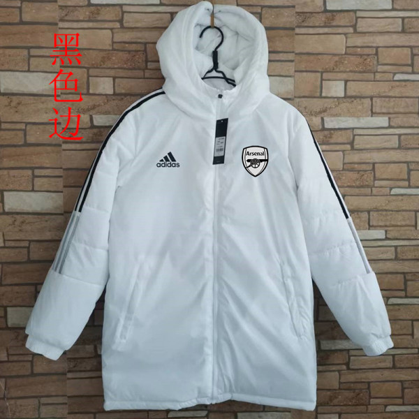 22/23 ARS White Hooded Cotton Coat Black Edge (黑色边) 棉衣