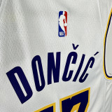22/23 LAKERS DONCIC'#77 White Top Quality Hot Pressing NBA Jersey