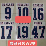 24/25 Man Utd  Black Special Edition Player Version Soccer Jersey(胸前白广告）