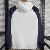 24/25 ARS White & Royal Blue Hooded Windbreaker