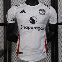 25/26 Man Utd  White Special Edition Player Version Soccer Jersey(圆领）